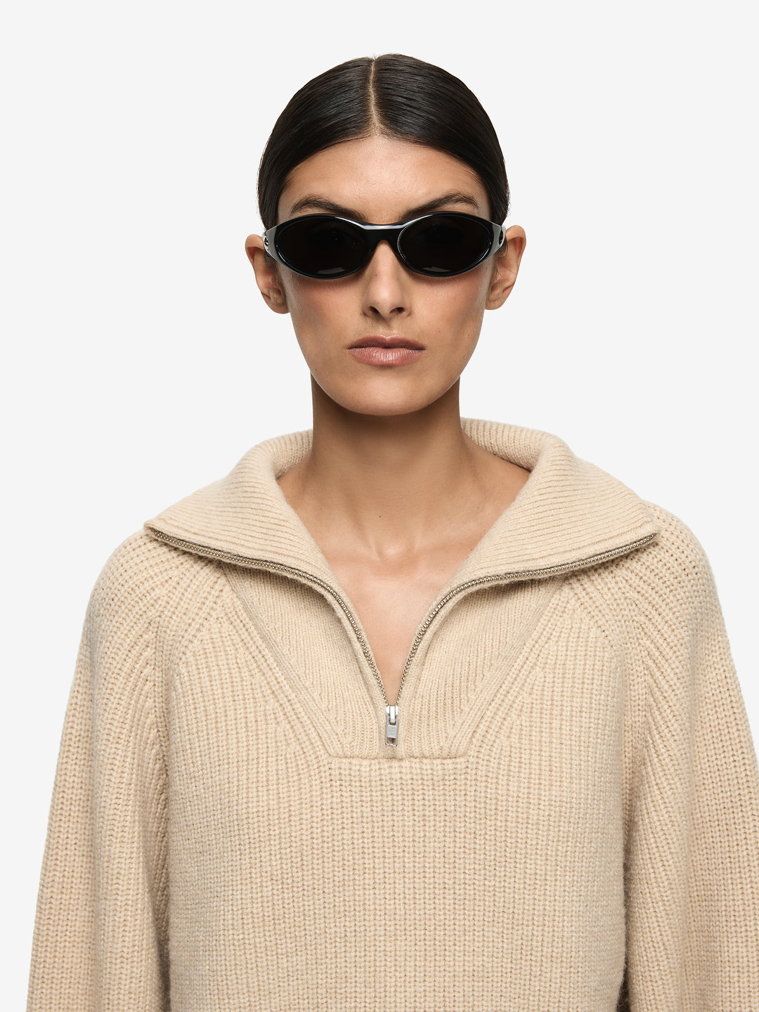 TORIE CROPPED JUMPER - SAND