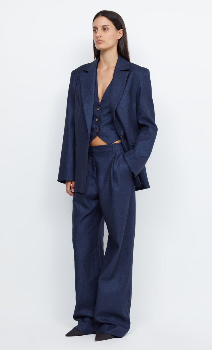 MADDOX BLAZER - INDIGO – BEC + BRIDGE US