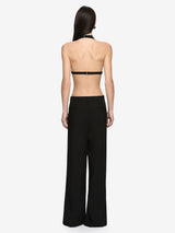 HENLEY DRAPE TOP - BLACK