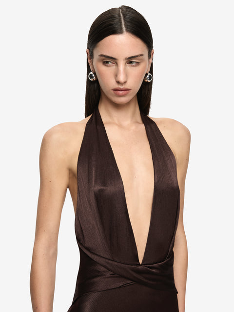 IRINA MAXI DRESS - ESPRESSO
