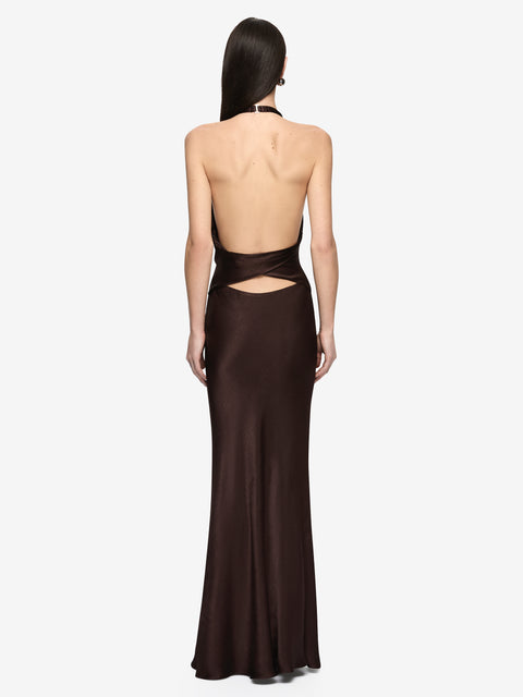 IRINA MAXI DRESS - ESPRESSO