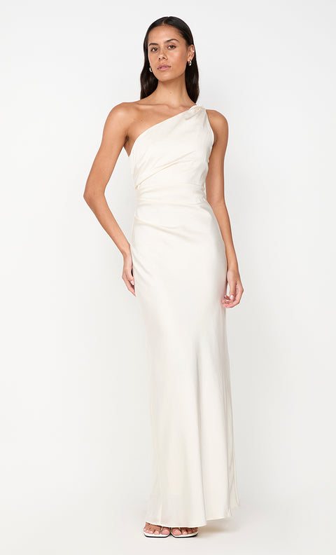 LUNETTA ASYM DRESS - CREAM