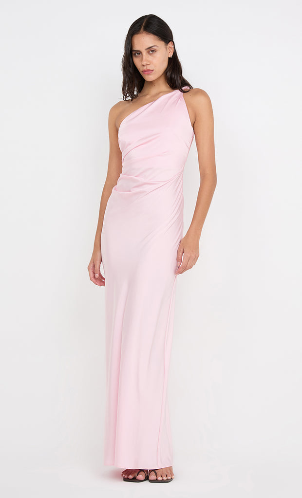 LUNETTA ASYM DRESS - POWDER PINK