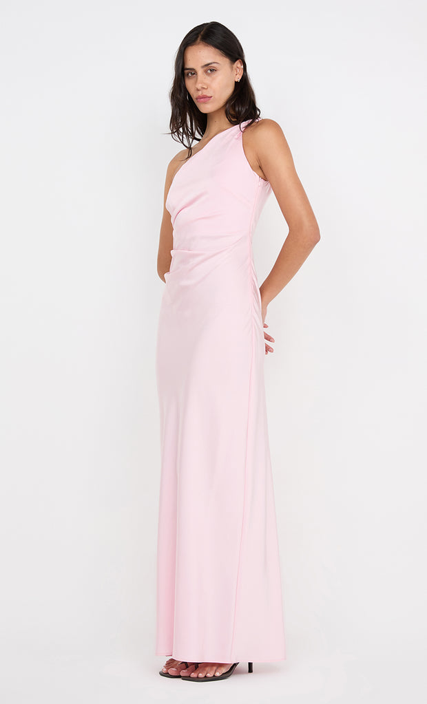 LUNETTA ASYM DRESS - POWDER PINK