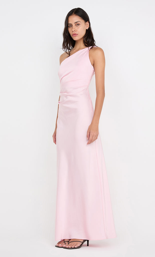 LUNETTA ASYM DRESS - POWDER PINK