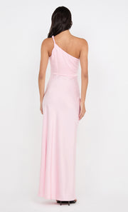 LUNETTA ASYM DRESS - POWDER PINK