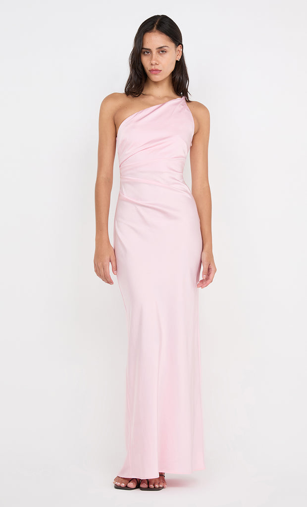 LUNETTA ASYM DRESS - POWDER PINK