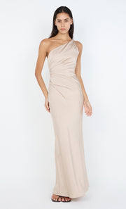 LUNETTA ASYM DRESS - SAND