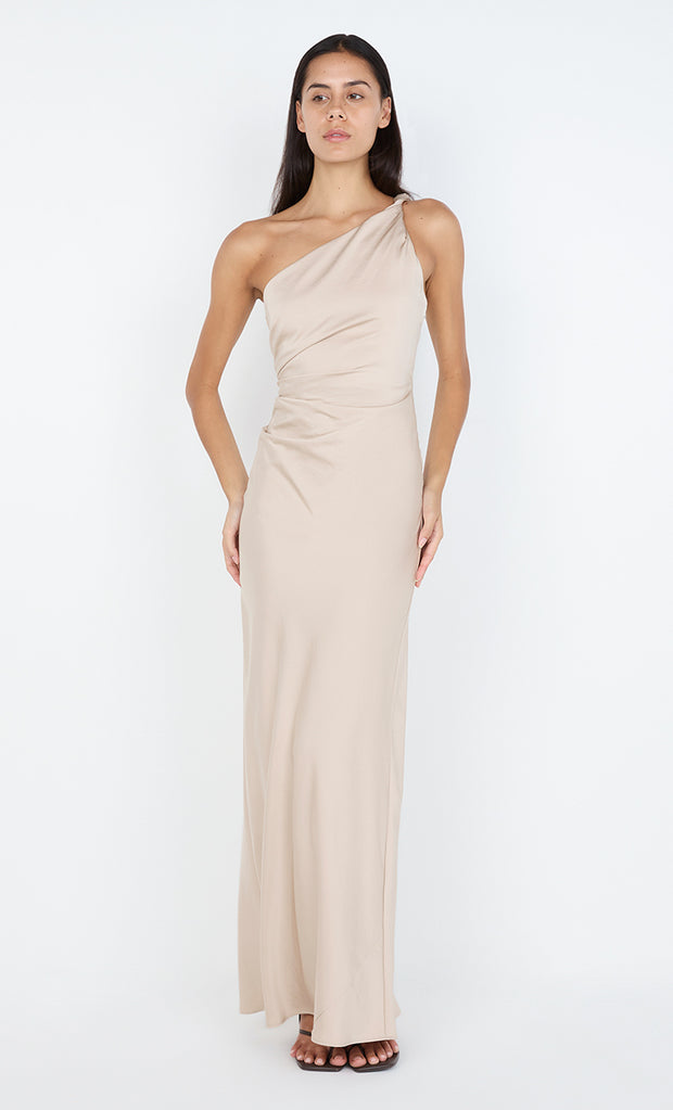 LUNETTA ASYM DRESS - SAND