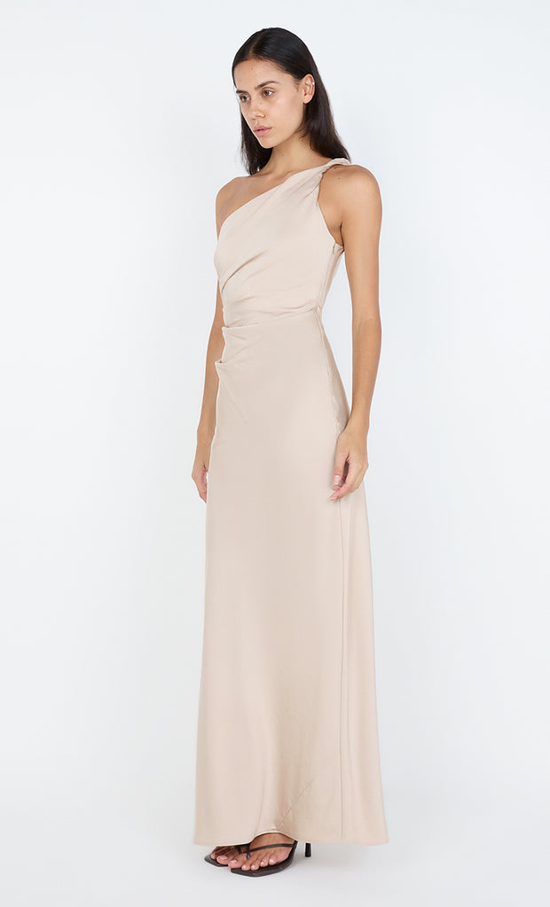 LUNETTA ASYM DRESS - SAND