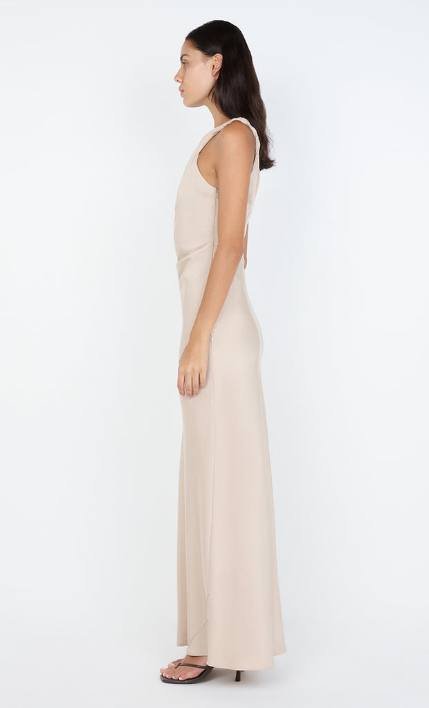 LUNETTA ASYM DRESS - SAND