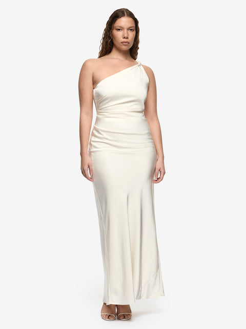 LUNETTA ASYM DRESS - CREAM