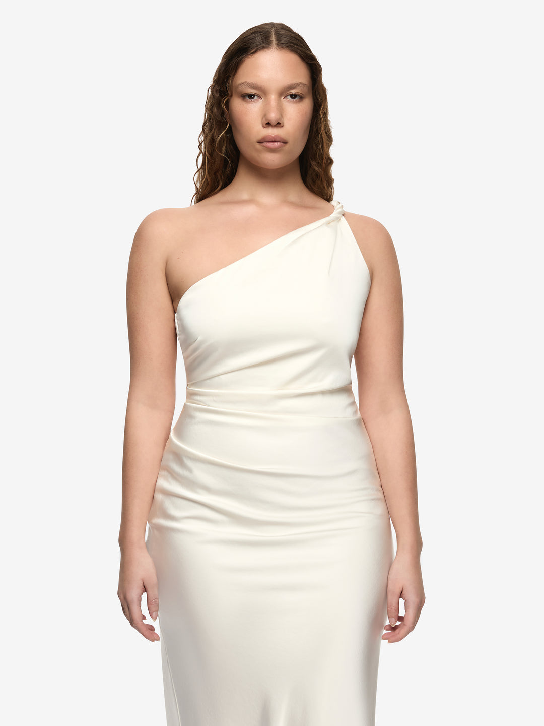 LUNETTA ASYM DRESS - CREAM