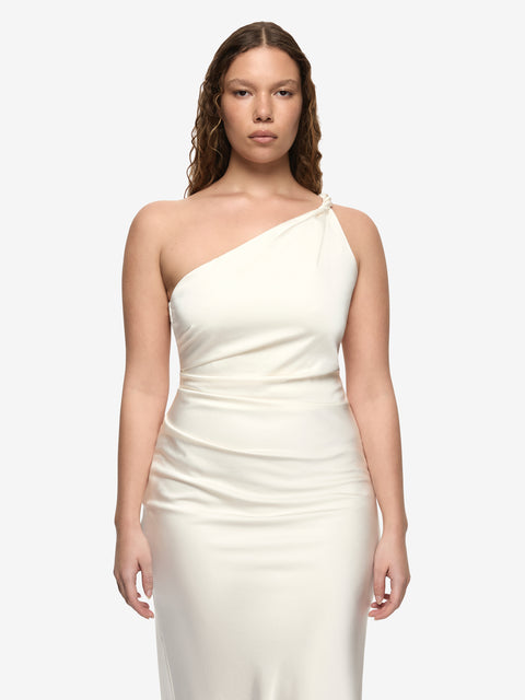 LUNETTA ASYM DRESS - CREAM