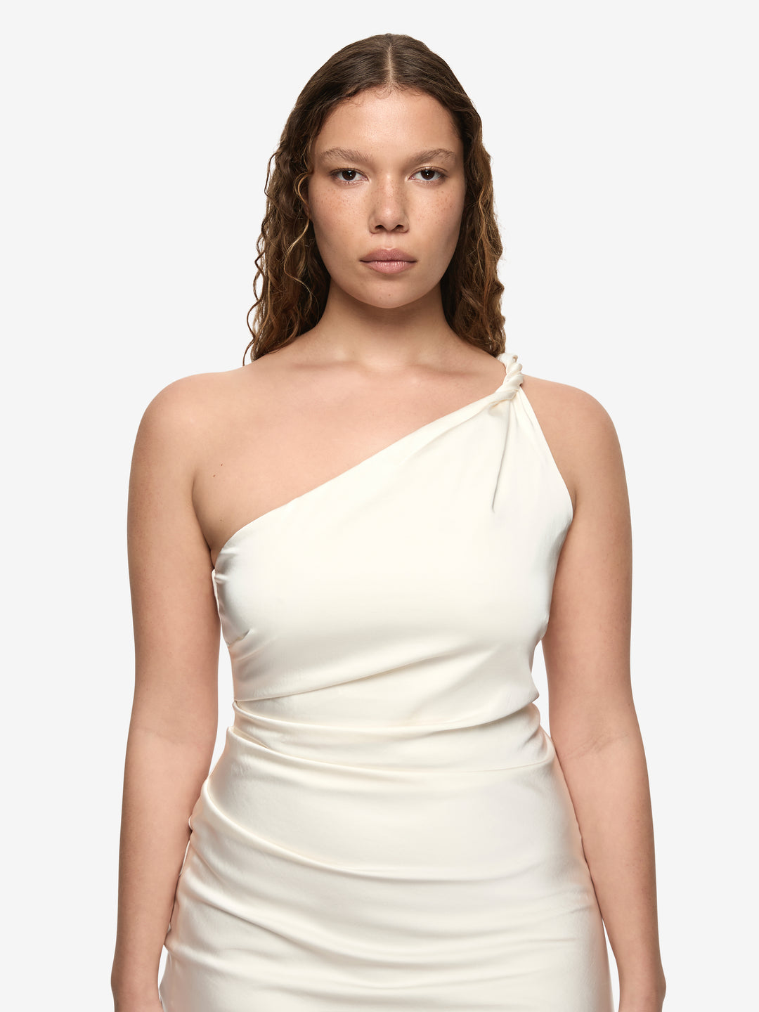 LUNETTA ASYM DRESS - CREAM