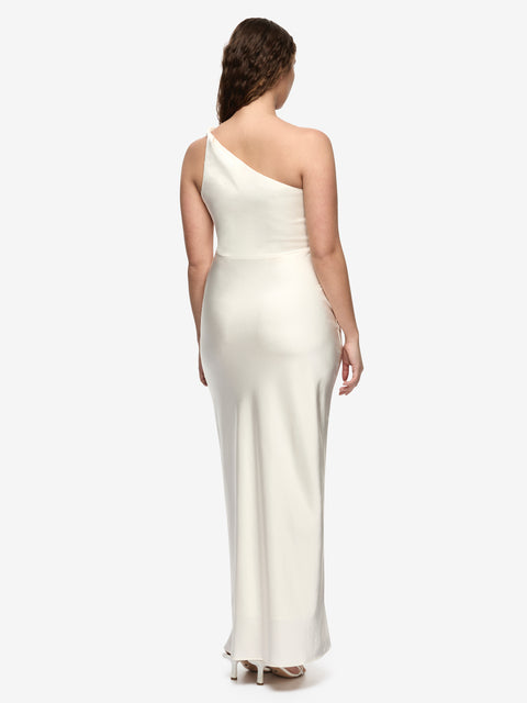 LUNETTA ASYM DRESS - CREAM