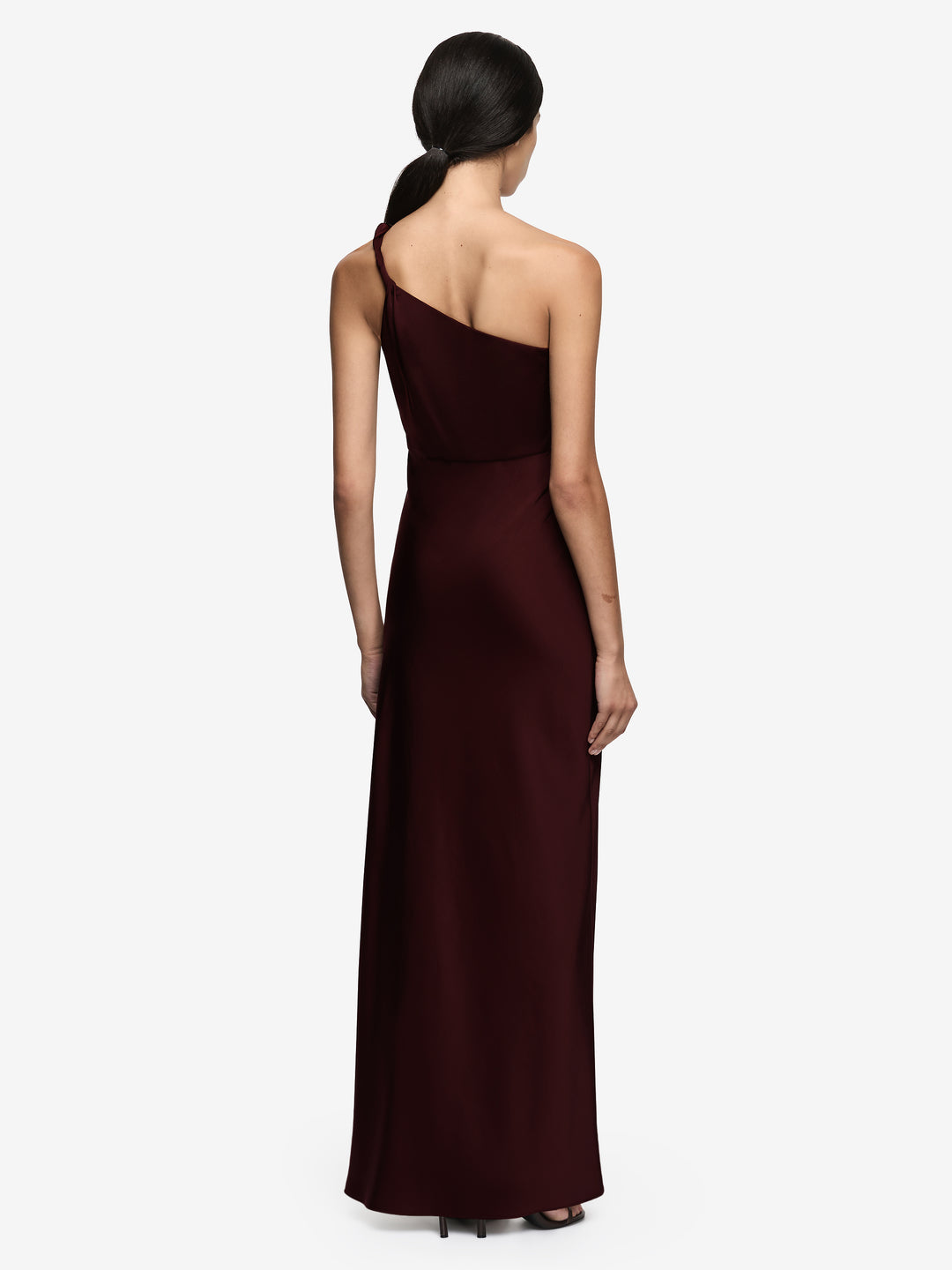 LUNETTA ASYM DRESS - PLUM