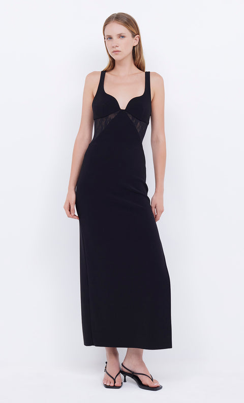 ARLOW MIDI DRESS - BLACK