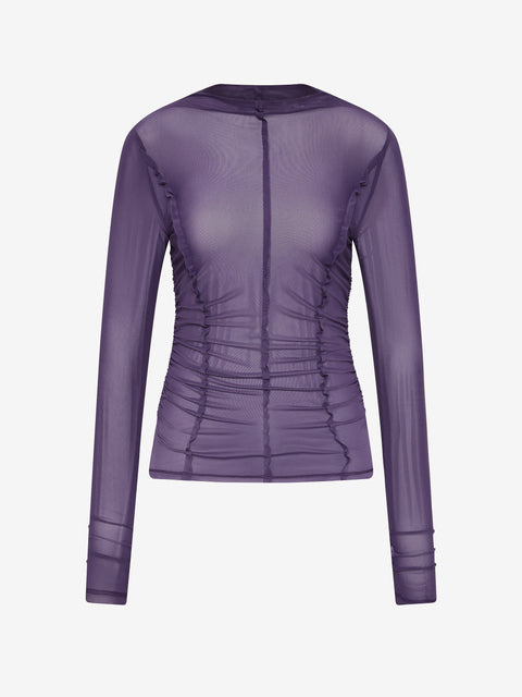 DELILA LONG SLEEVE TOP - AMETHYST