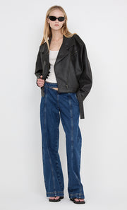 DAVIE BOMBER - WASHED BLACK