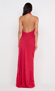 SONEVA WRAP DRESS - STRAWBERRY