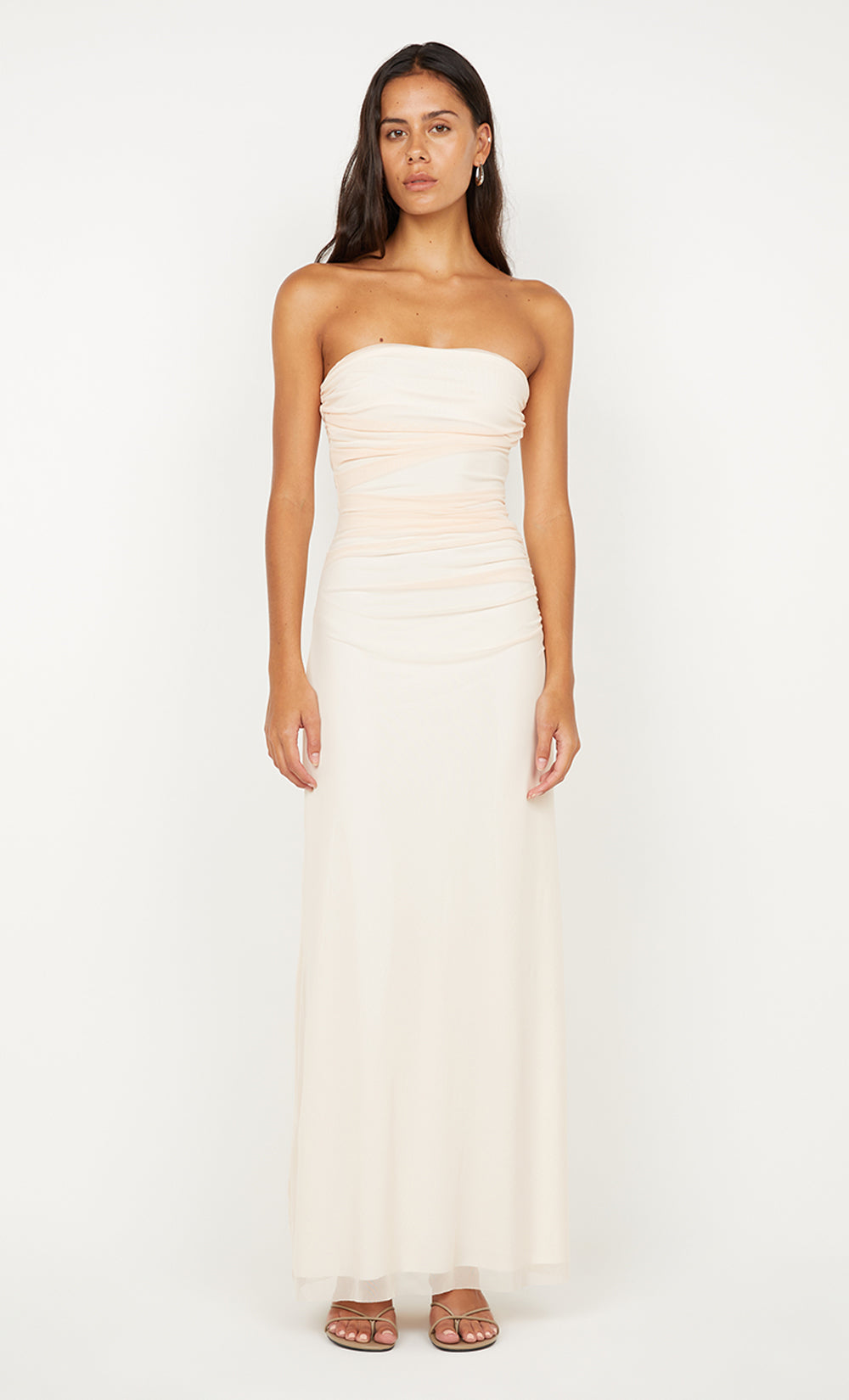 ALARA STRAPLESS DRESS - PEACH