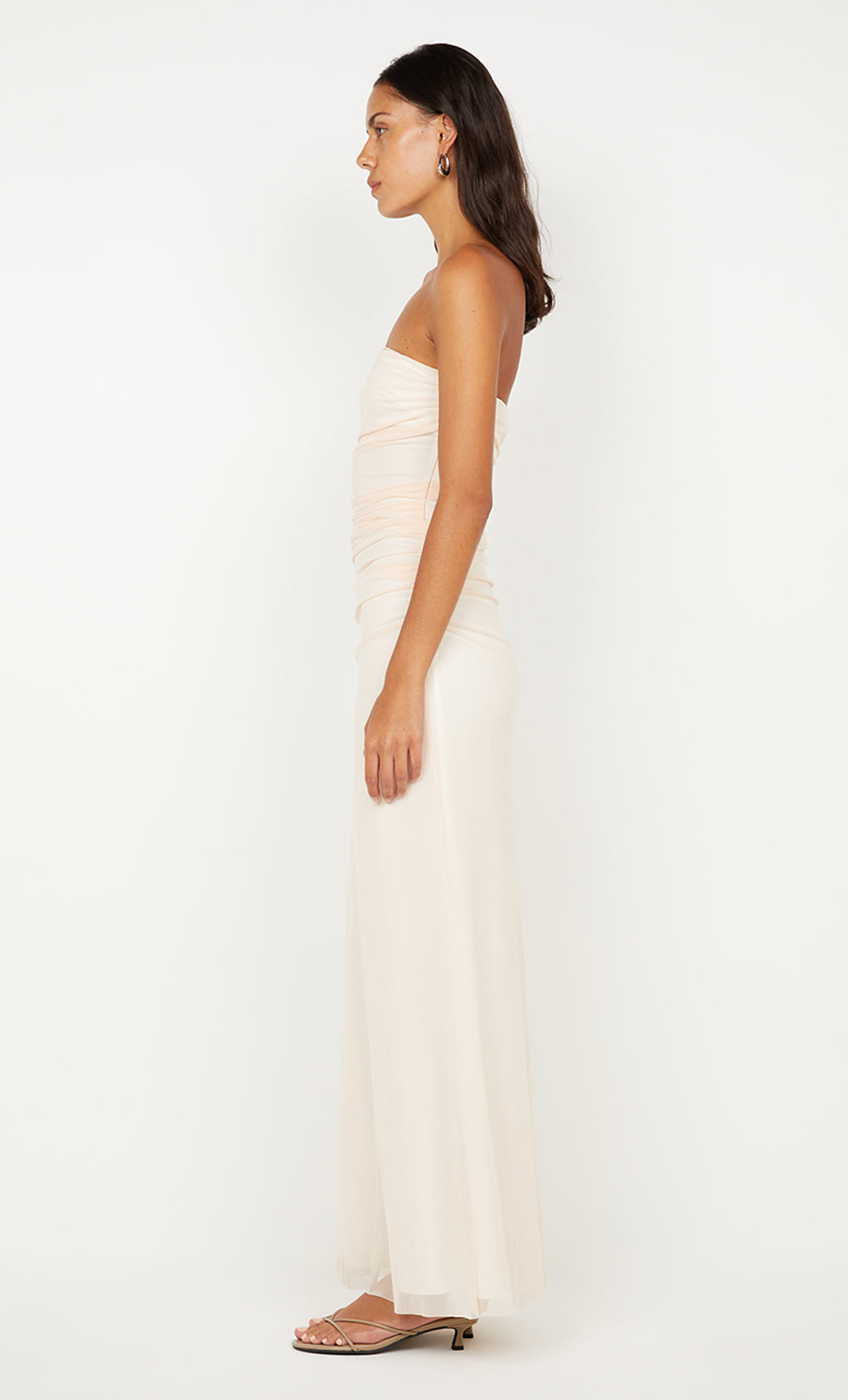 ALARA STRAPLESS DRESS - PEACH