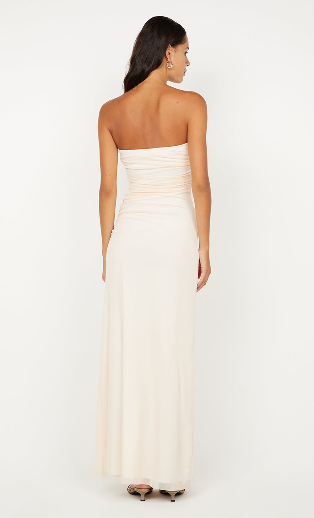 ALARA STRAPLESS DRESS - PEACH