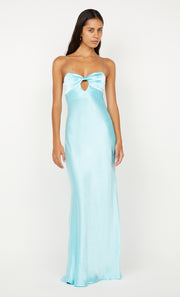 CINDER TWIST MAXI DRESS - TURQUOISE