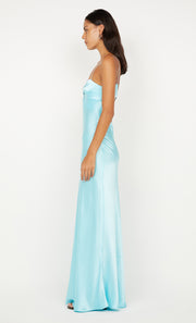 CINDER TWIST MAXI DRESS - TURQUOISE