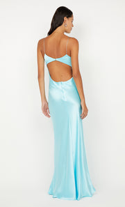 CINDER TWIST MAXI DRESS - TURQUOISE