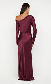 SIENA ASYM MAXI DRESS - PLUM