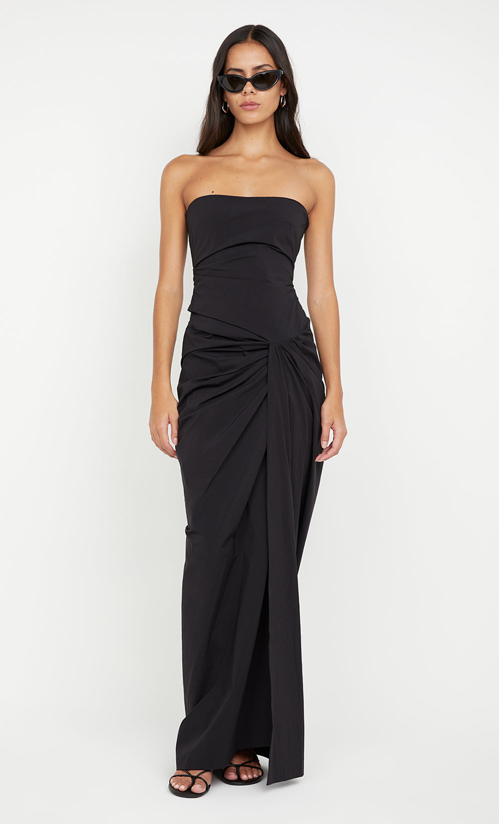 DOMENIC STRAPLESS DRESS - BLACK