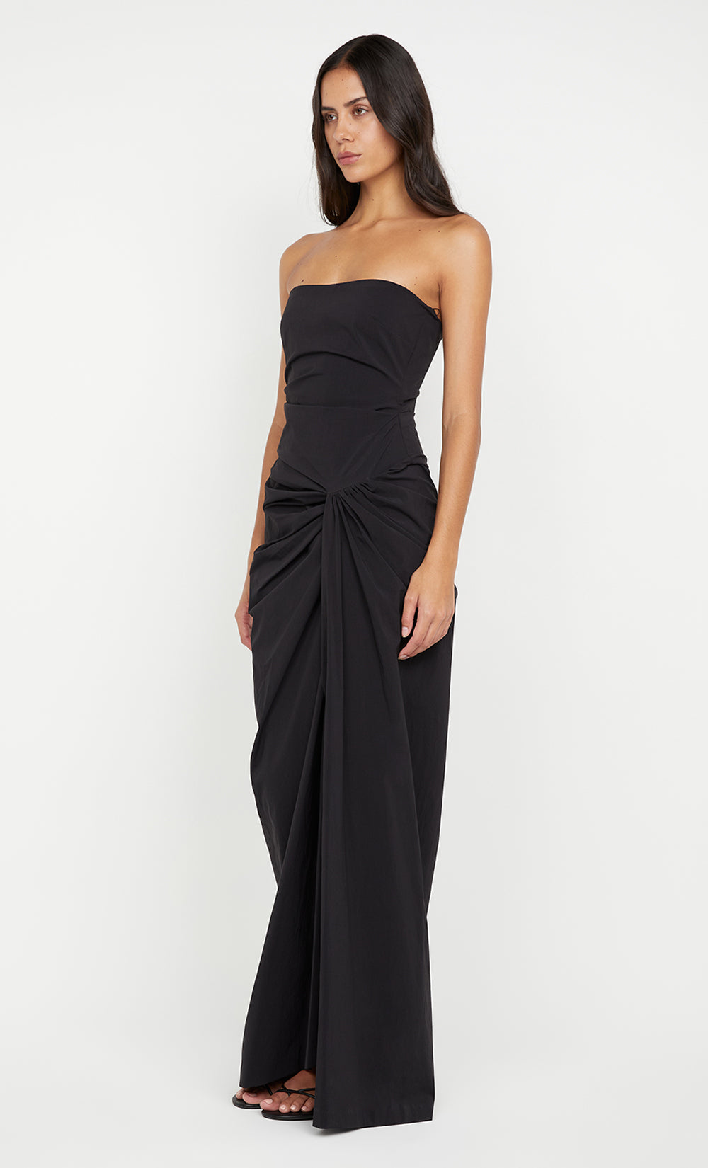 DOMENIC STRAPLESS DRESS - BLACK