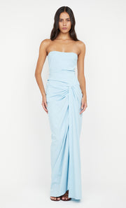 DOMENIC STRAPLESS DRESS - SKY BLUE