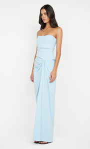 DOMENIC STRAPLESS DRESS - SKY BLUE