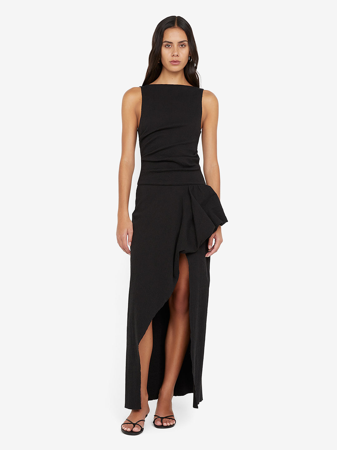 Rowena Asym Dress - Black - 2 Rowena Asym Dress - Black - 2
