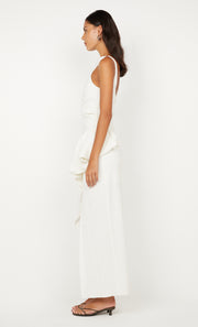 ROWENA ASYM DRESS - WHITE