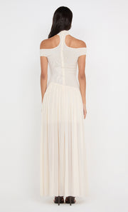 DEIJA OFFSHOULDER MAXI DRESS - BUTTERCREAM