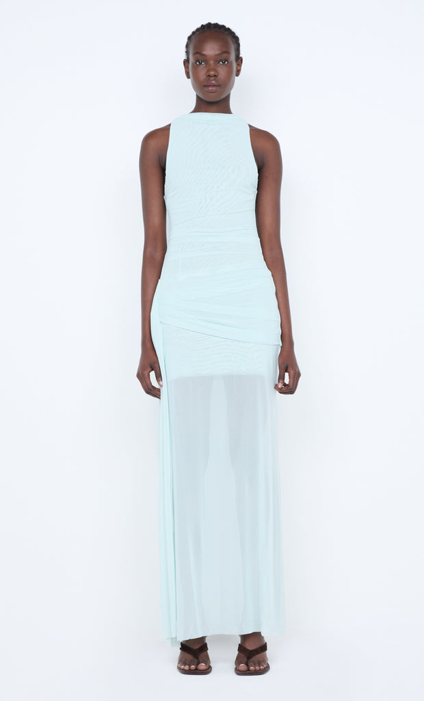 BLAINE DRAPE MAXI DRESS - SPEARMINT