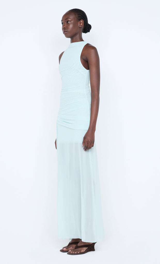 BLAINE DRAPE MAXI DRESS - SPEARMINT