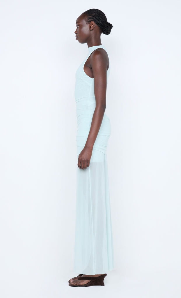 BLAINE DRAPE MAXI DRESS - SPEARMINT