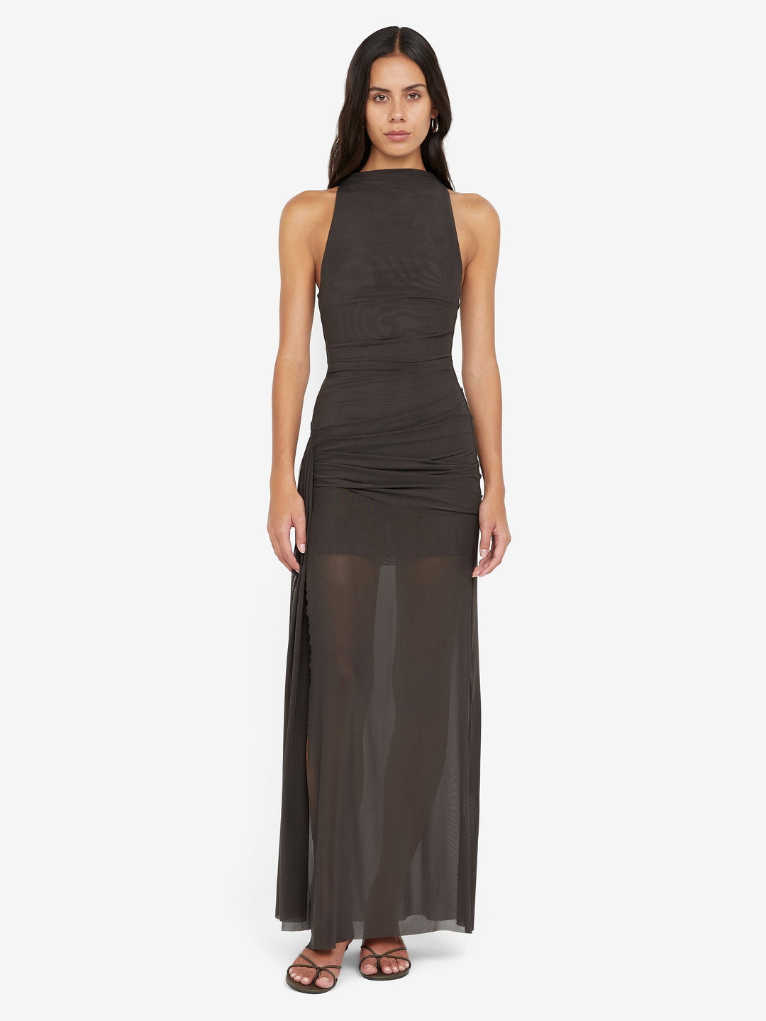 blaine drape maxi dress Blaine Black Viscose Maxi Dress