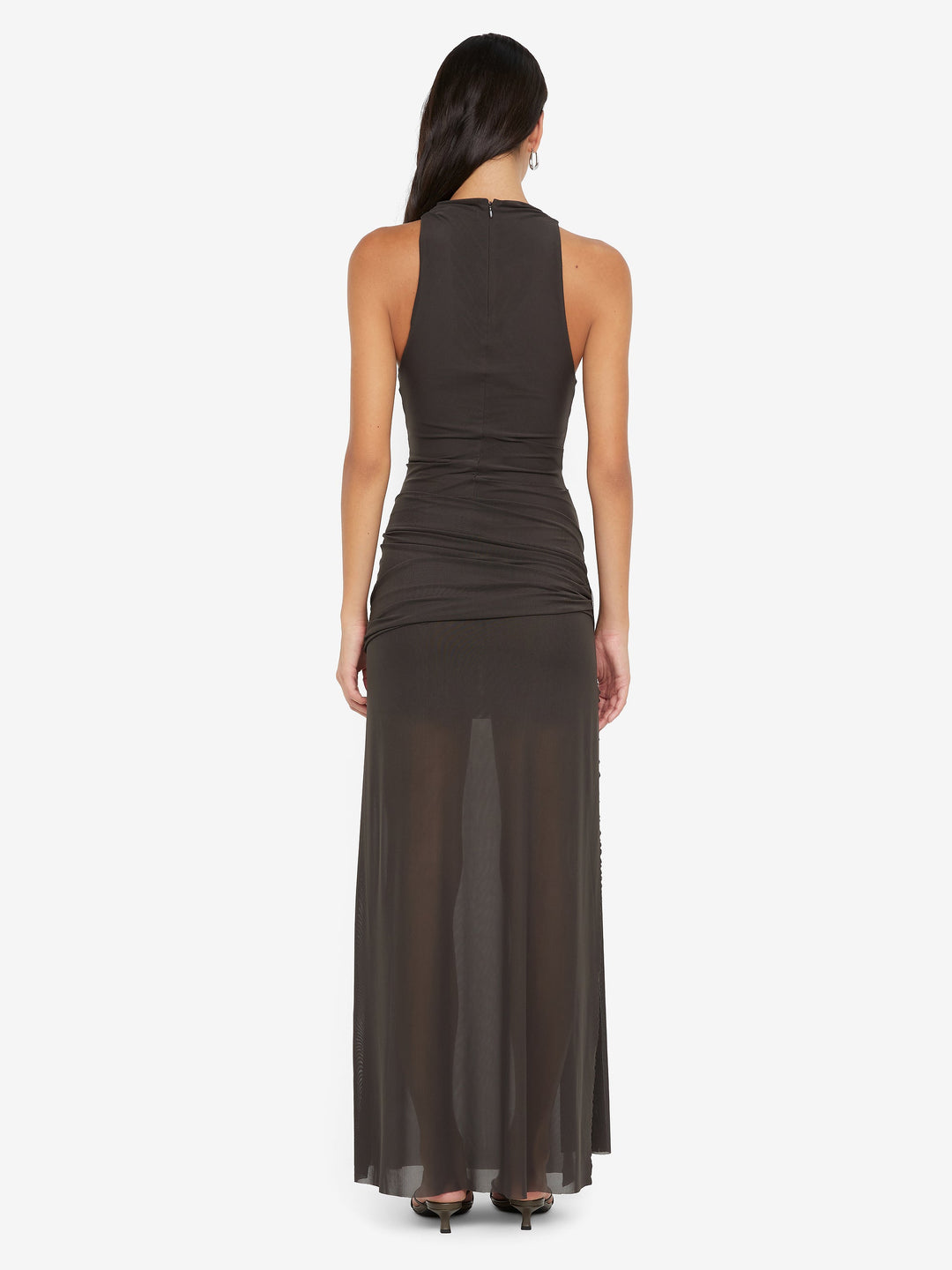 BLAINE DRAPE MAXI DRESS - CEDAR