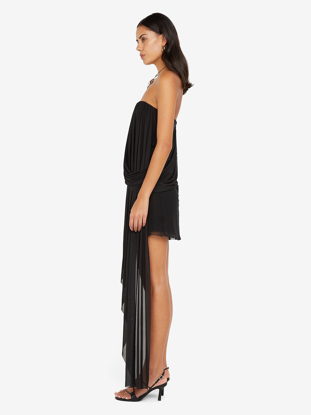 DANKA STRAPLESS MINI DRESS - BLACK