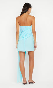DANKA STRAPLESS MINI DRESS - TURQUOISE