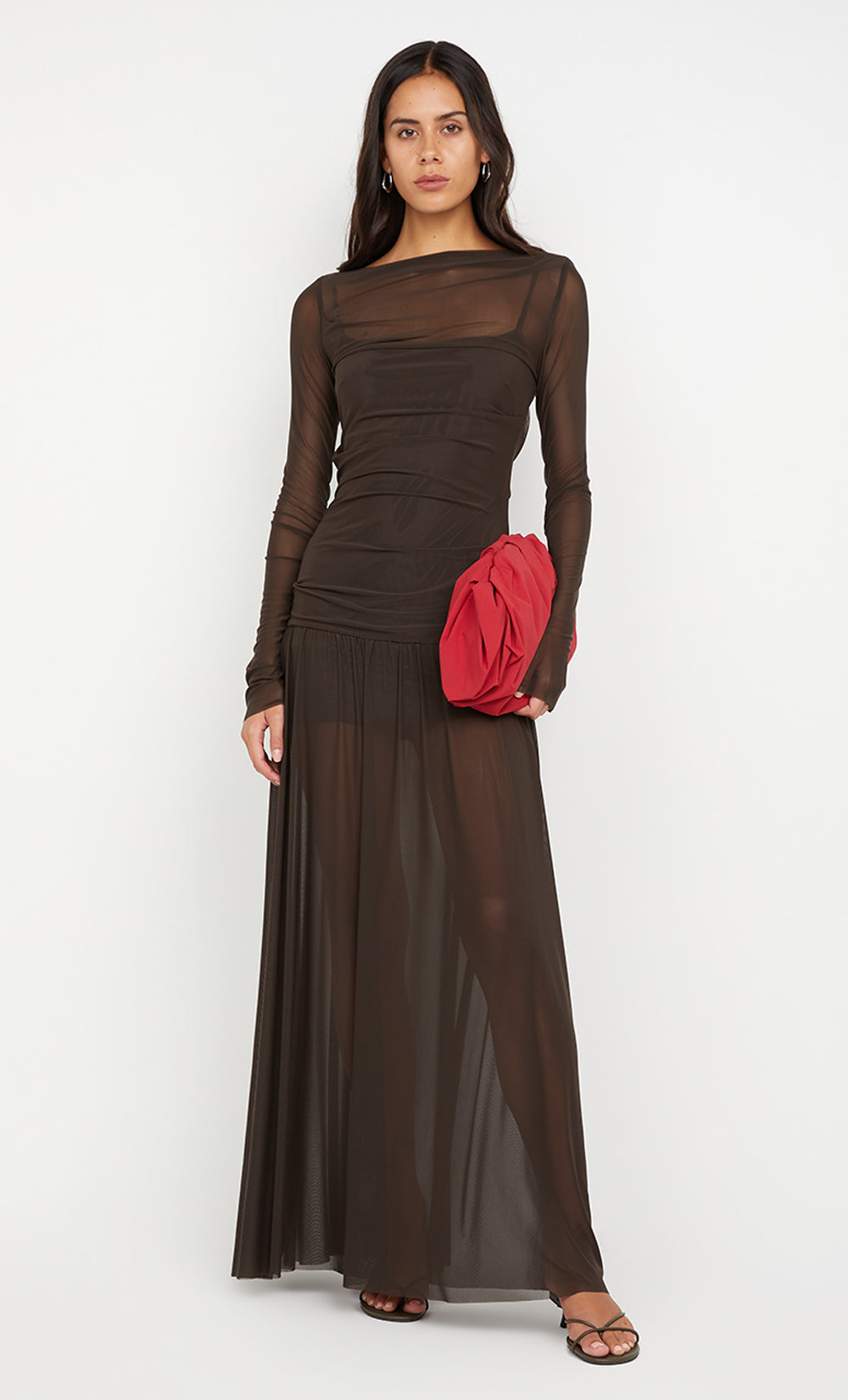 Blaine Long Sleeve Maxi Dress - Cedar - 10 Blaine Long Sleeve Maxi Dress - Cedar - 10