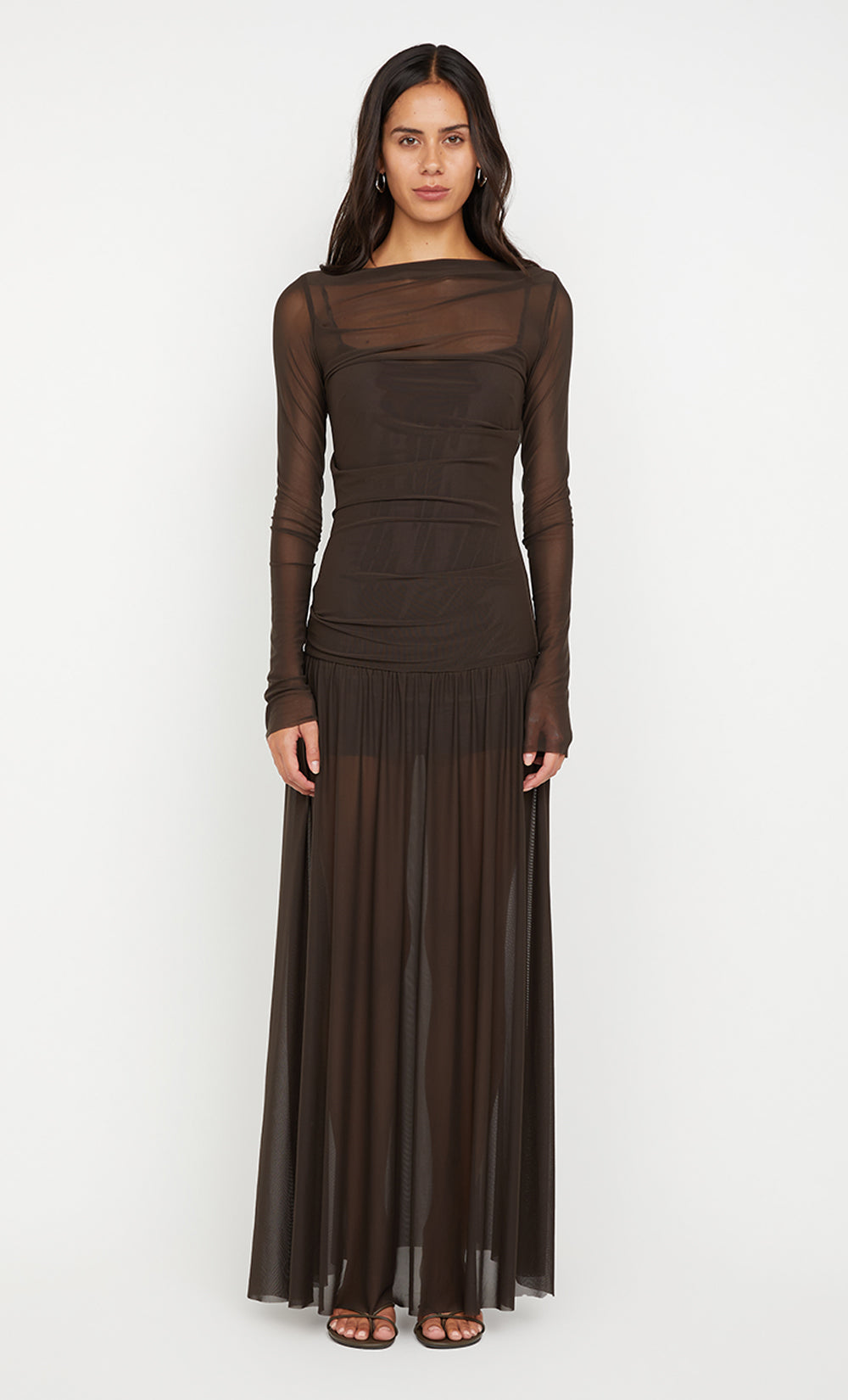 Blaine Long Sleeve Maxi Dress - Cedar - 10 Blaine Long Sleeve Maxi Dress - Cedar - 10