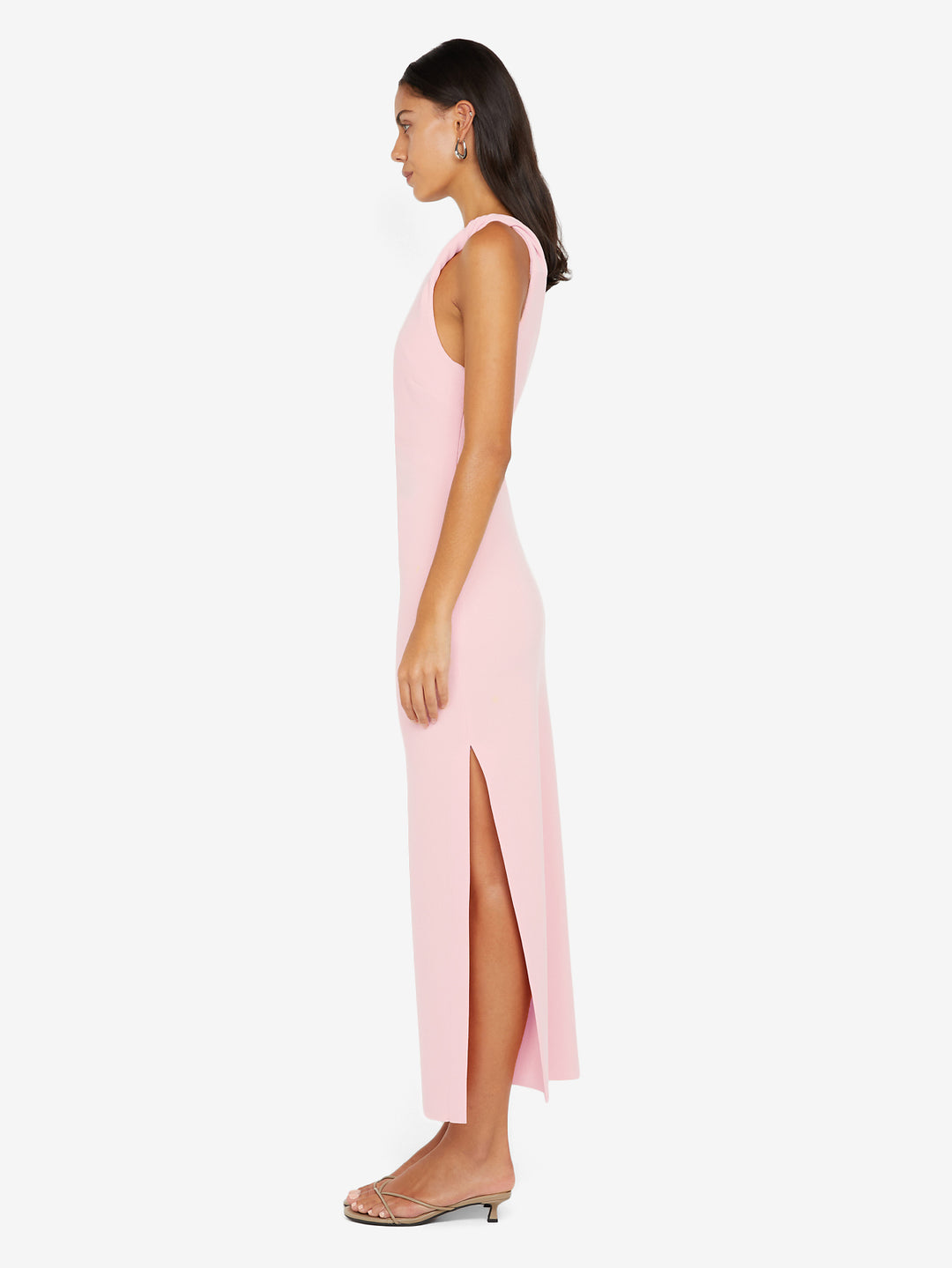 ARIVEN Asym Midi Dress - Powder Pink - 10 ARIVEN Asym Midi Dress - Powder Pink - 10