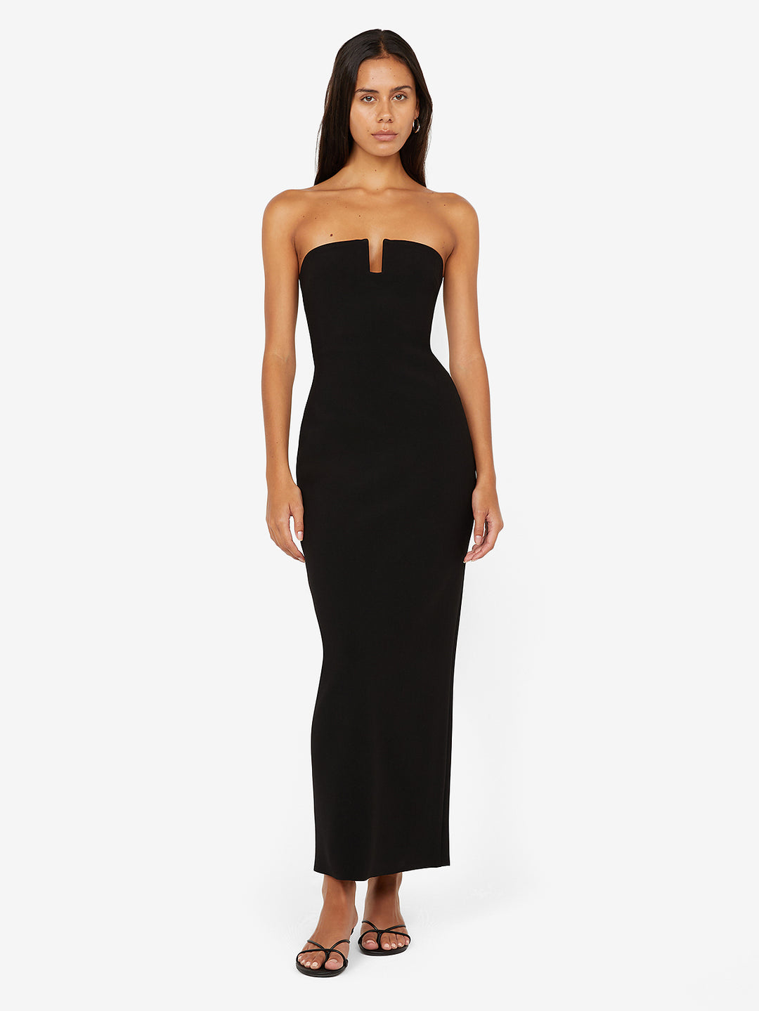 RAFI STRAPLESS DRESS - BLACK